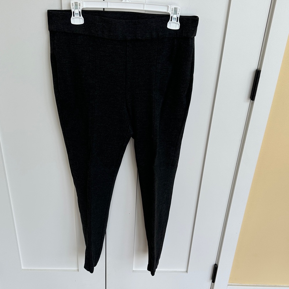 Anne Klein Charcoal Gray Stretch Pants Size L
